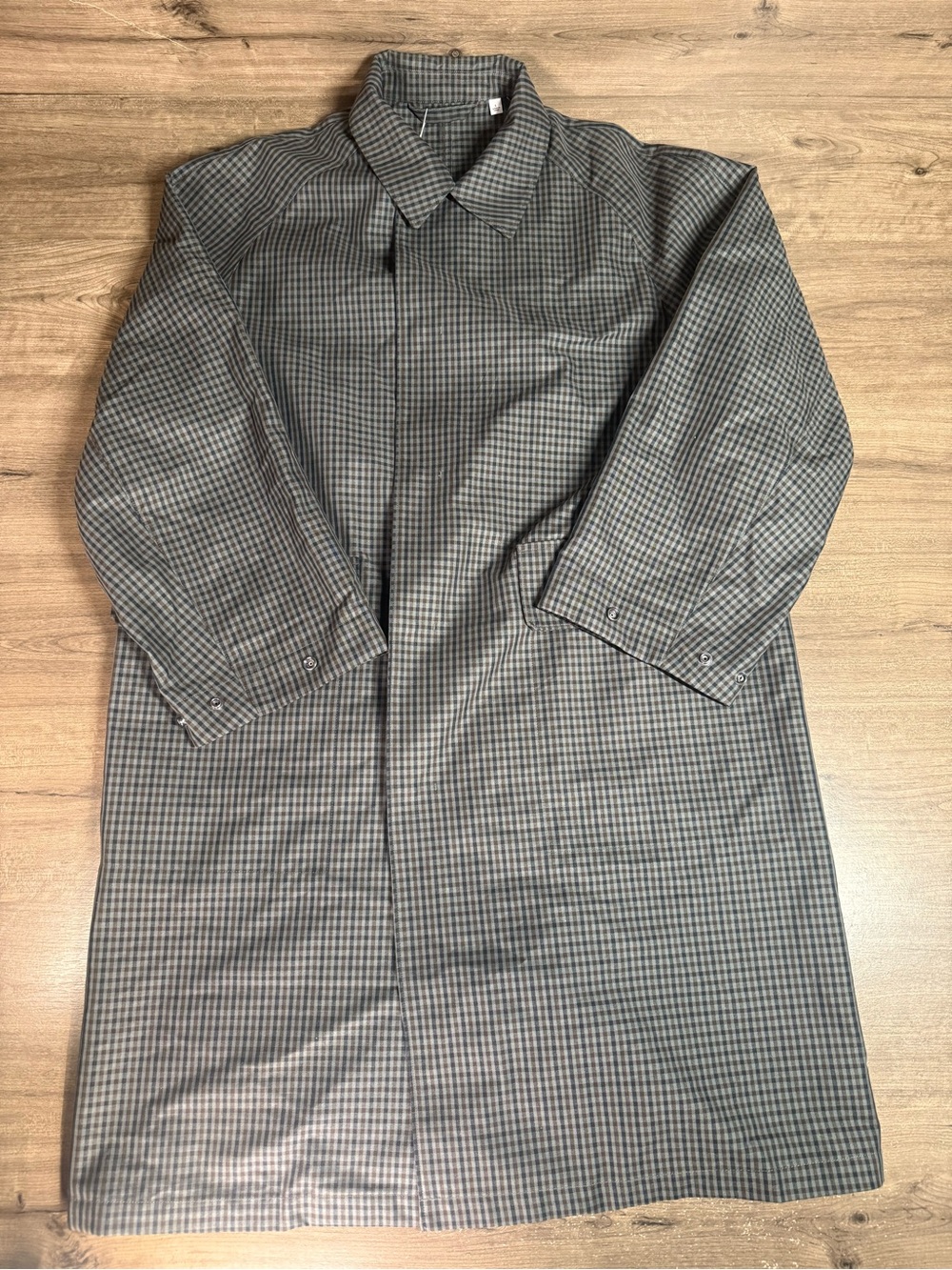 Uniqlo U Womens L Single Breasted Coat Gray Oversized Lemaire NWT $160 461780
